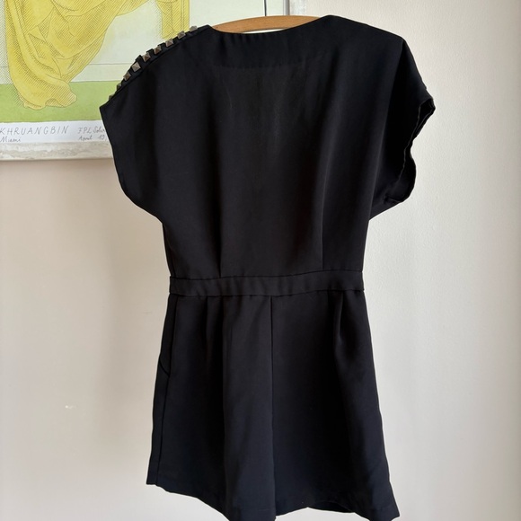 Black Studded Romper - Picture 3 of 5
